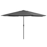 Garden Parasol with Metal Pole 390 cm Anthracite