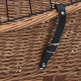 Bike Rear Basket with Cover 55x31x36 cm Natural Willow - Extra Image