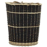 Firewood Backpack with Carrying Belts 50x44x58 cm Natural Willow - Side View