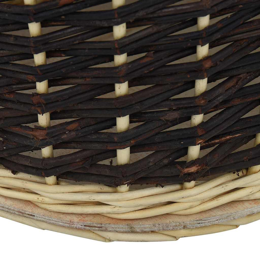 Firewood Backpack with Carrying Belts 50x44x58cm Natural Willow