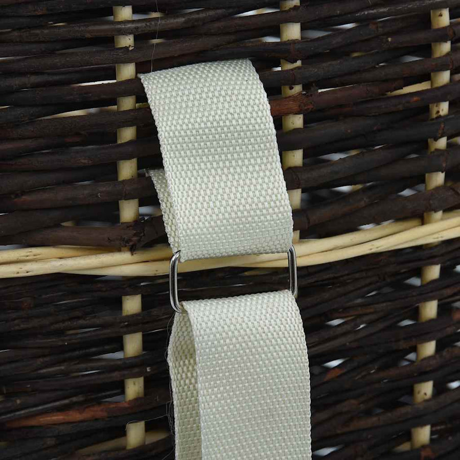 Firewood Backpack with Carrying Belts 50x44x58cm Natural Willow