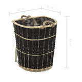 Firewood Backpack with Carrying Belts 57x51x69 cm Natural Willow - Extra Image