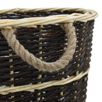 Firewood Backpack with Carrying Belts 57x51x69cm Natural Willow