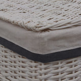 Laundry Basket White Willow - Close-Up Angle