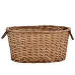 Firewood Basket with Carrying Handles 56x40x28cm Natural Willow