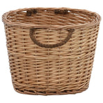 Firewood Basket with Carrying Handles 56x40x28cm Natural Willow