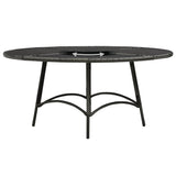 7 Piece Outdoor Dining Set with Cushions Poly Rattan Grey