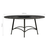 7 Piece Outdoor Dining Set with Cushions Poly Rattan Grey