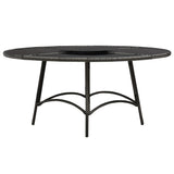 7 Piece Outdoor Dining Set with Cushions Poly Rattan Grey