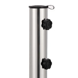 Parasol Base Granite 30 kg Round Grey - Top-Down View