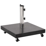Parasol Base Granite 30 kg Square Black - Front View
