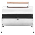 Portable Tabletop Charcoal BBQ Grill Stainless Steel Grids