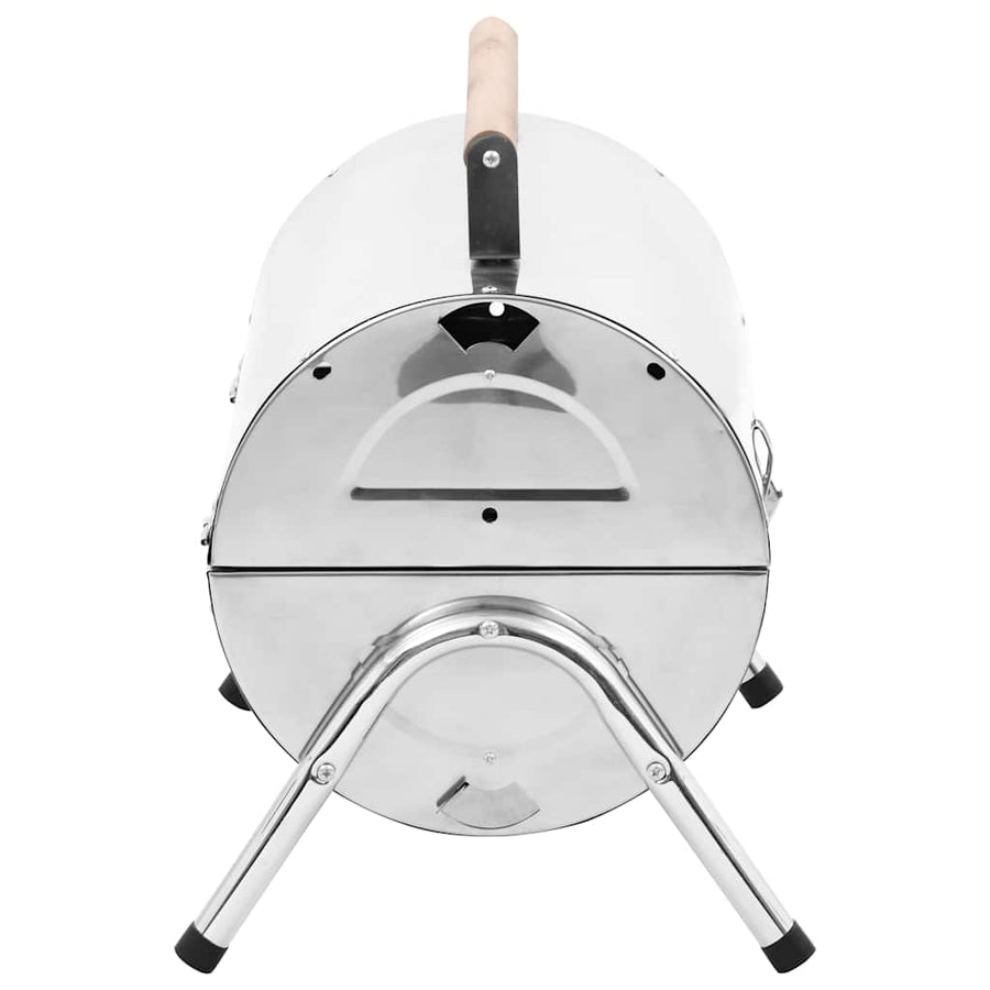 Portable Tabletop Charcoal BBQ Grill Stainless Steel Grids