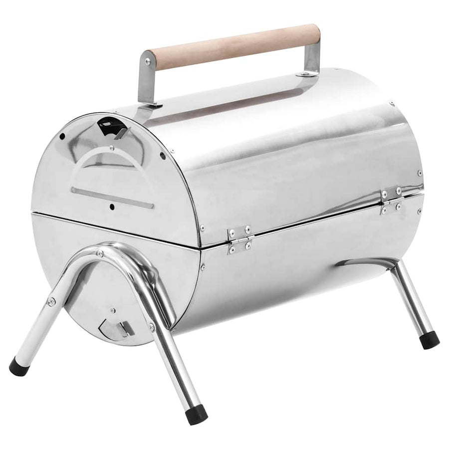 Portable Tabletop Charcoal BBQ Grill Stainless Steel Grids