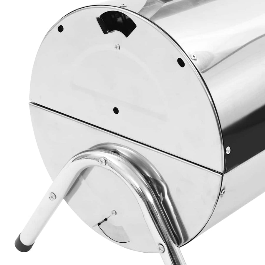 Portable Tabletop Charcoal BBQ Grill Stainless Steel Grids