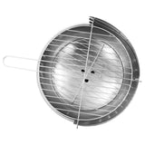 Pedestal Charcoal BBQ Grill Stainless Steel - 45-Degree Angle