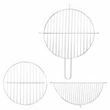 Pedestal Charcoal BBQ Grill Stainless Steel - Low Angle