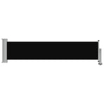 Patio Retractable Side Awning 60x300 cm Black