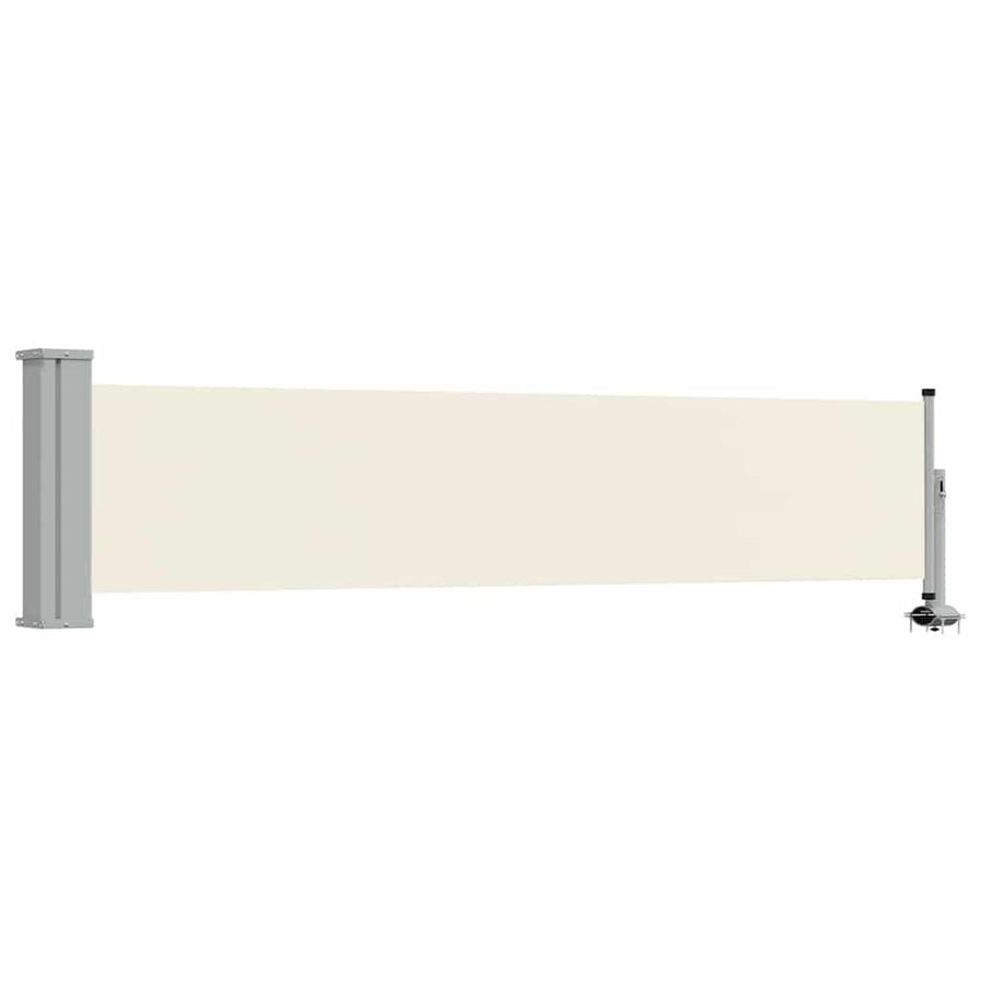 Patio Retractable Side Awning 60x300 cm Cream
