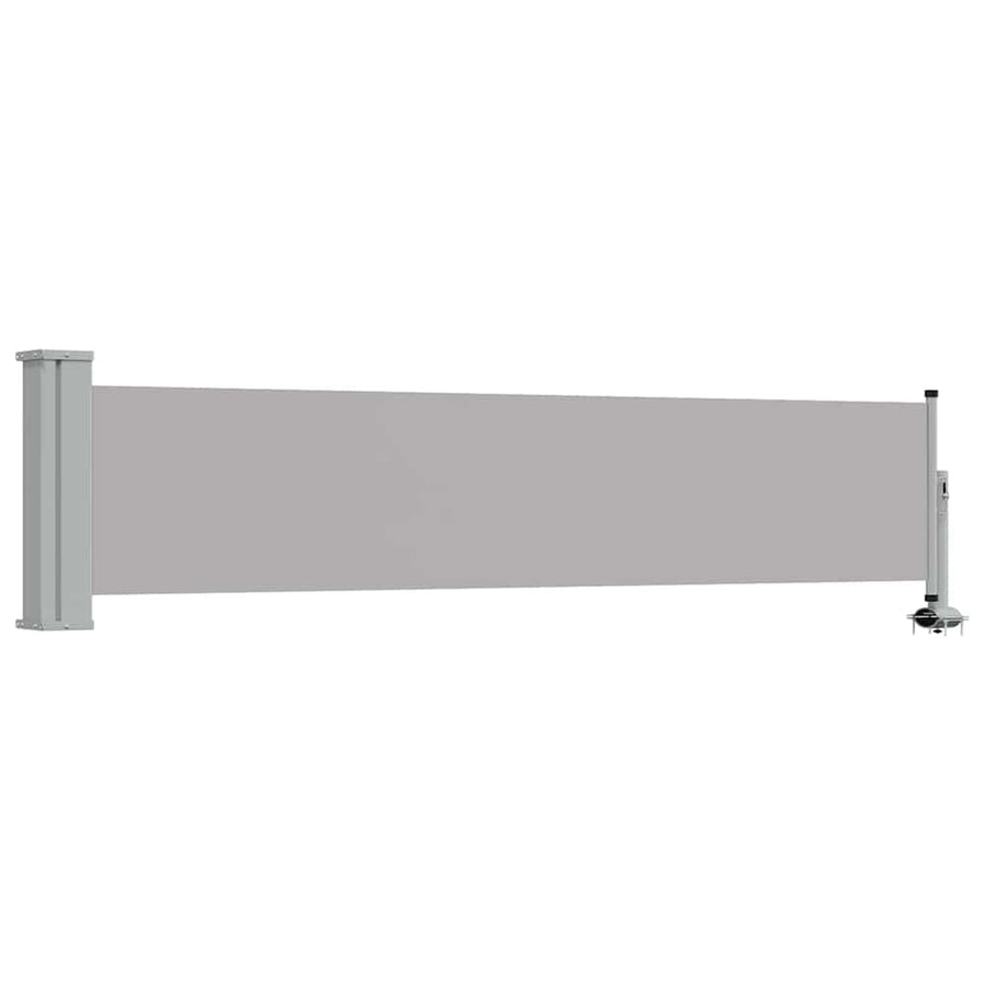 Patio Retractable Side Awning 60x300 cm Grey