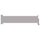 Patio Retractable Side Awning 60x300 cm Grey