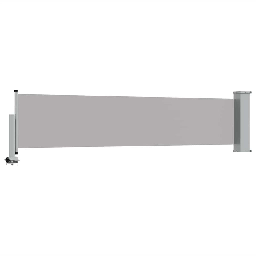 Patio Retractable Side Awning 60x300 cm Grey