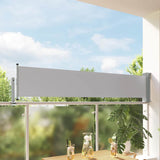 Patio Retractable Side Awning 60x300 cm Grey