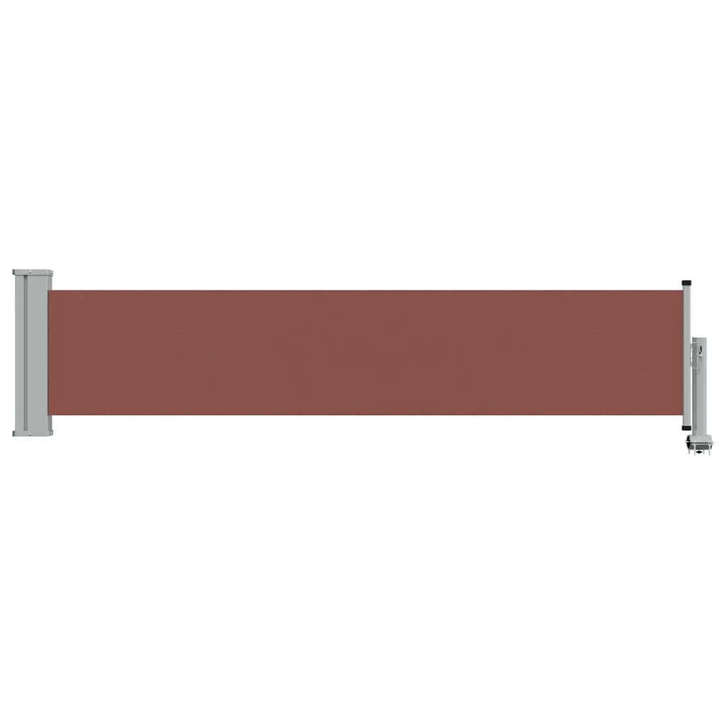 Patio Retractable Side Awning 60x300 cm Brown