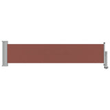 Patio Retractable Side Awning 60x300 cm Brown