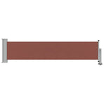 Patio Retractable Side Awning 60x300 cm Brown