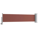 Patio Retractable Side Awning 60x300 cm Brown - 45-Degree Angle