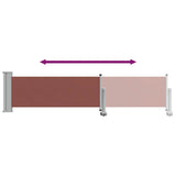 Patio Retractable Side Awning 60x300 cm Brown