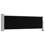Patio Retractable Side Awning 80x300 cm Black