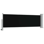 Patio Retractable Side Awning 80x300 cm Black
