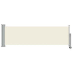 Patio Retractable Side Awning 80x300 cm Cream