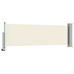 Patio Retractable Side Awning 80x300 cm Cream