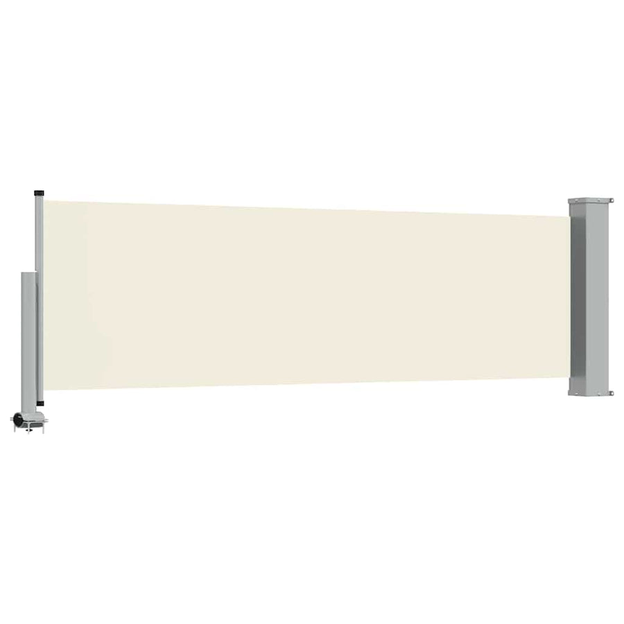 Patio Retractable Side Awning 80x300 cm Cream