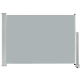 Patio Retractable Side Awning 80x300 cm Grey - Front View