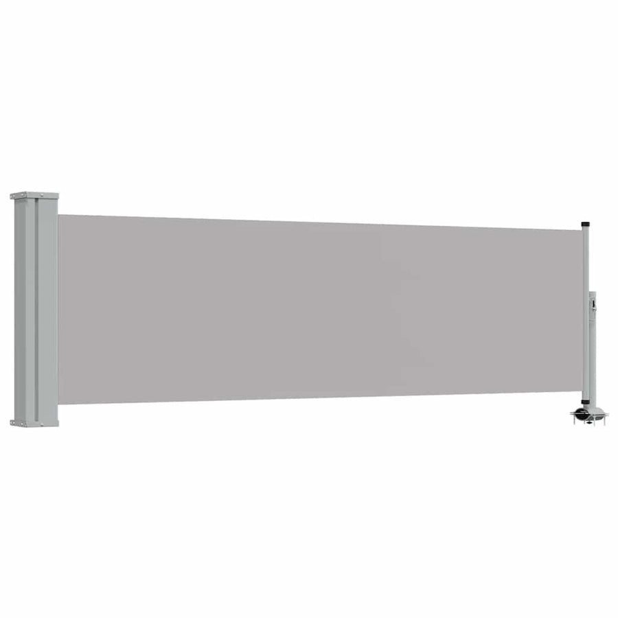 Patio Retractable Side Awning 80x300 cm Grey