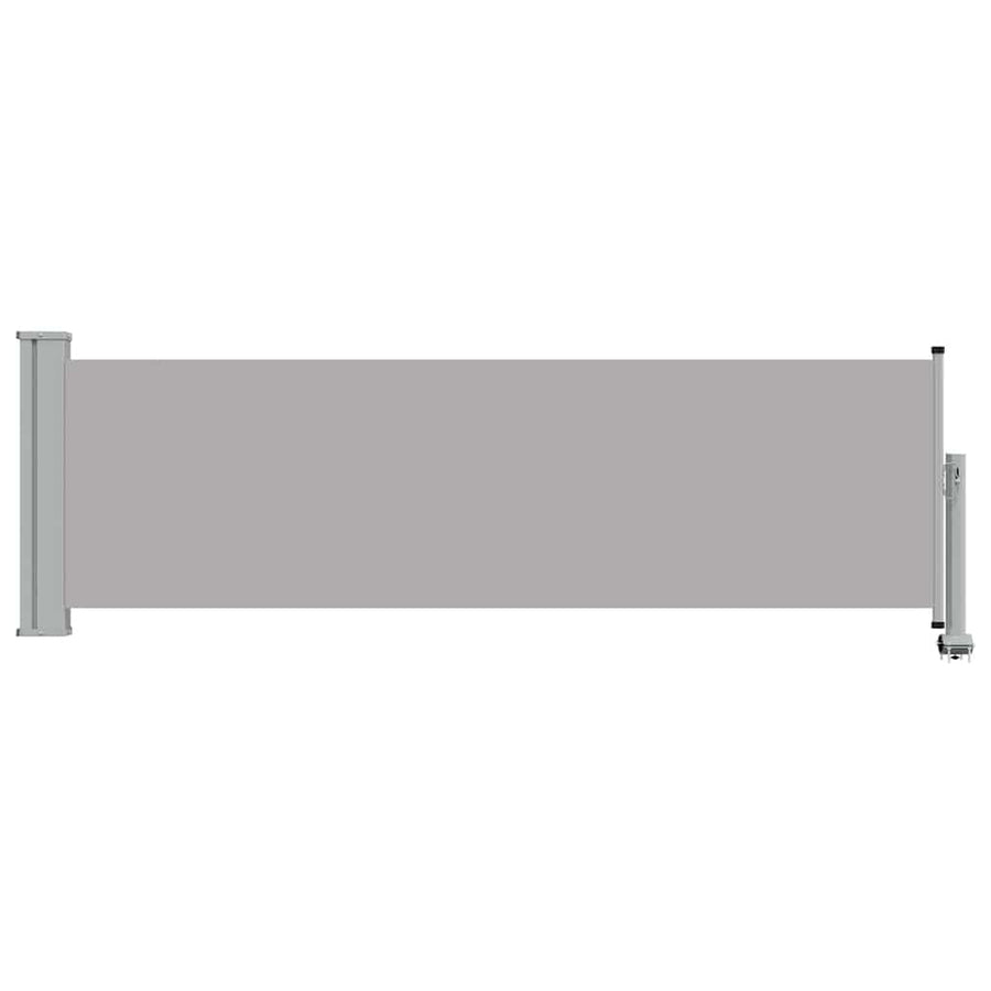Patio Retractable Side Awning 80x300 cm Grey