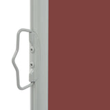 Patio Retractable Side Awning 80x300 cm Brown - 45-Degree Angle