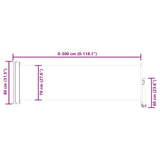Patio Retractable Side Awning 80x300 cm Brown - Extra Image