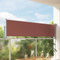 Patio Retractable Side Awning 80x300 cm Brown