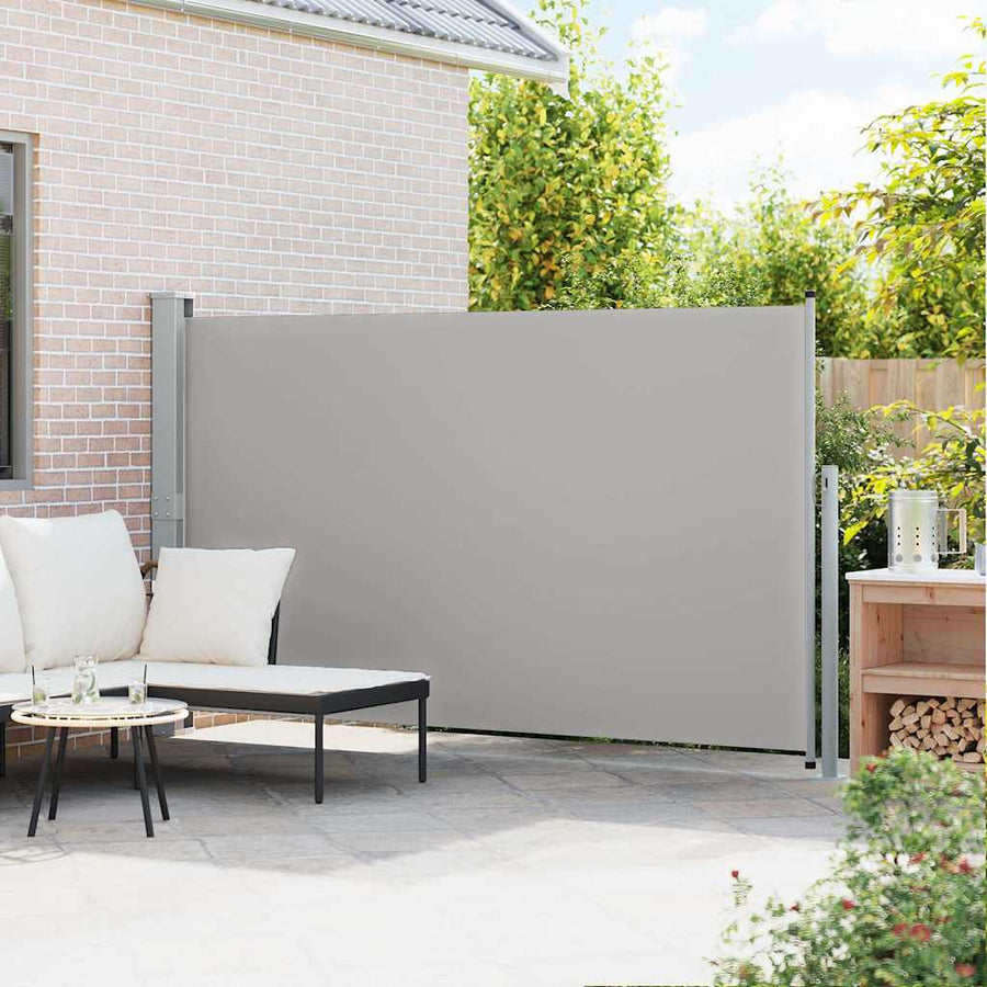 Patio Retractable Side Awning 170x300 cm Grey