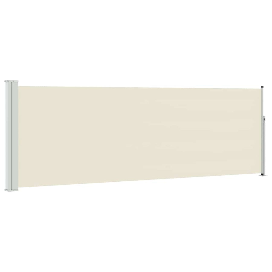 Patio Retractable Side Awning 100x314 cm Cream