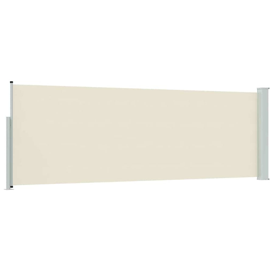 Patio Retractable Side Awning 100x314 cm Cream