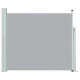 Patio Retractable Side Awning 100x300 cm Grey - Front View
