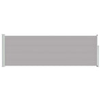 Patio Retractable Side Awning 100x314 cm Grey