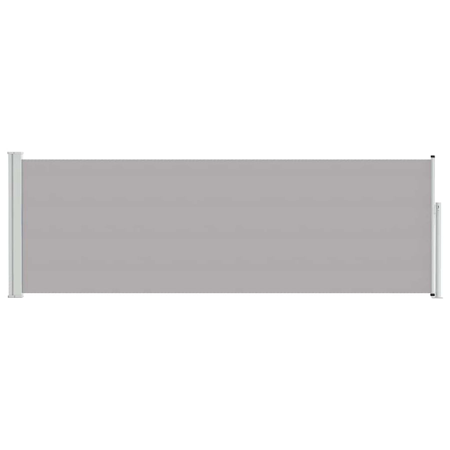 Patio Retractable Side Awning 100x314 cm Grey