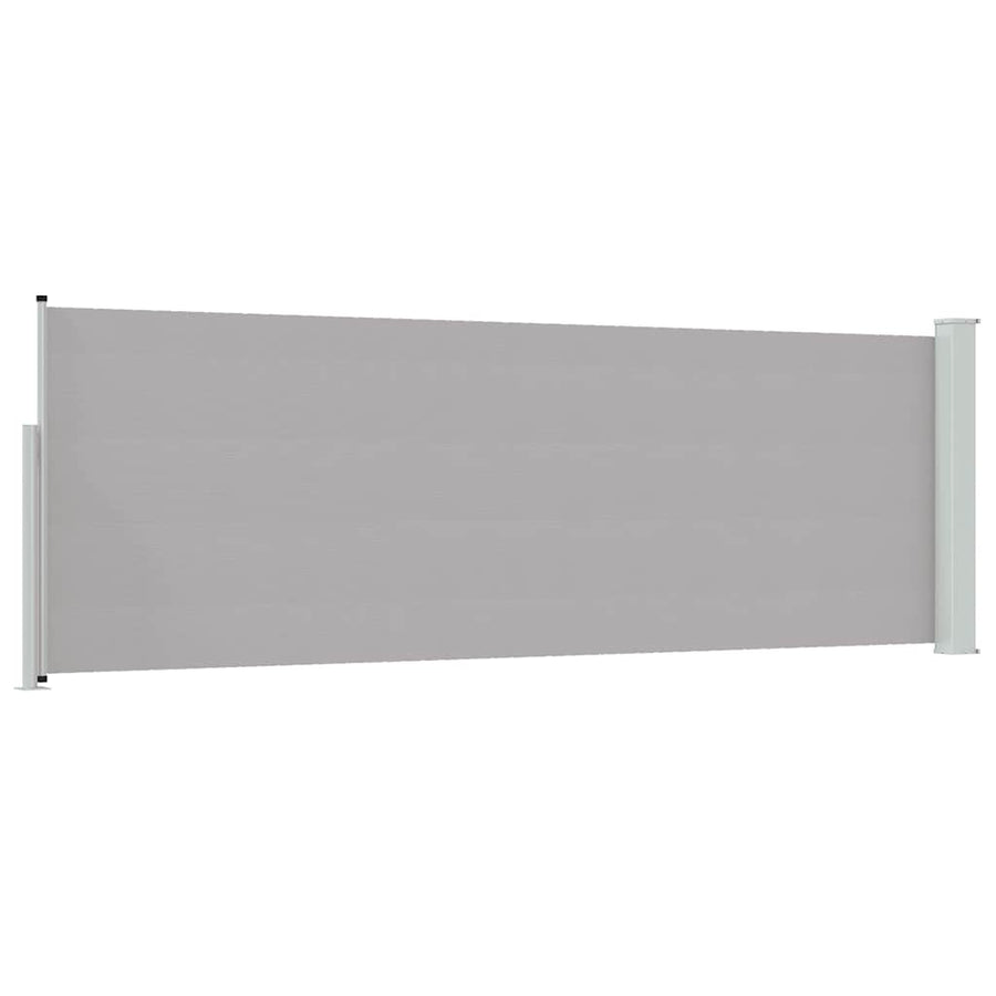 Patio Retractable Side Awning 100x314 cm Grey